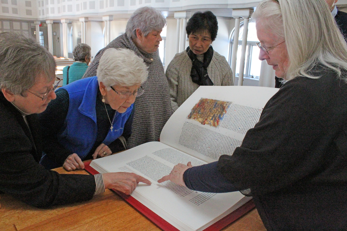 St. John’s Bible Blessed at Illinois Wesleyan